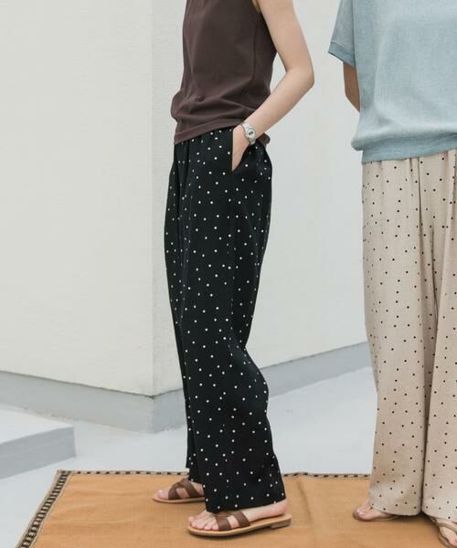URBAN RESEARCH DOORS / アーバンリサーチ ドアーズ その他パンツ | リネンレーヨンドットイージーパンツ | 詳細3