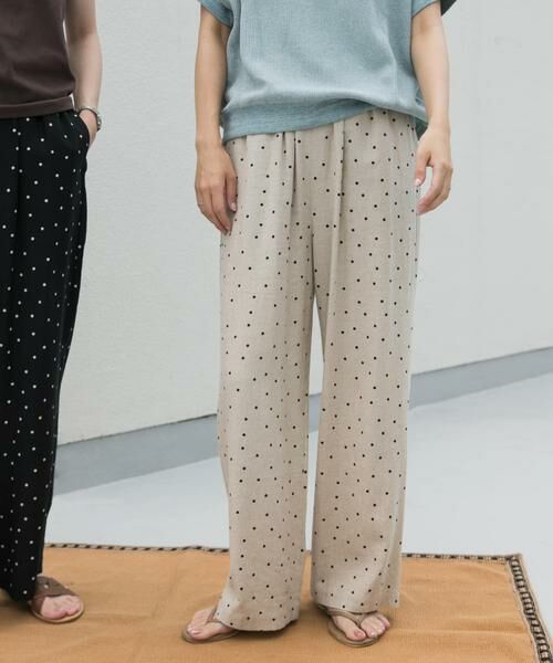 URBAN RESEARCH DOORS / アーバンリサーチ ドアーズ その他パンツ | リネンレーヨンドットイージーパンツ | 詳細16