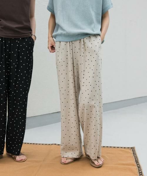 URBAN RESEARCH DOORS / アーバンリサーチ ドアーズ その他パンツ | リネンレーヨンドットイージーパンツ | 詳細17