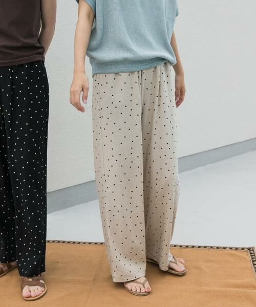 URBAN RESEARCH DOORS / アーバンリサーチ ドアーズ その他パンツ | リネンレーヨンドットイージーパンツ | 詳細19