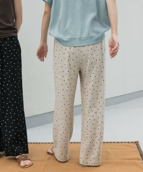 URBAN RESEARCH DOORS / アーバンリサーチ ドアーズ その他パンツ | リネンレーヨンドットイージーパンツ | 詳細20