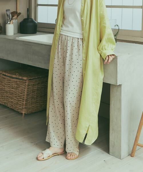 URBAN RESEARCH DOORS / アーバンリサーチ ドアーズ その他パンツ | リネンレーヨンドットイージーパンツ | 詳細21