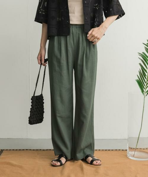 URBAN RESEARCH DOORS / アーバンリサーチ ドアーズ その他パンツ | リネンレーヨンイージーパンツ | 詳細1