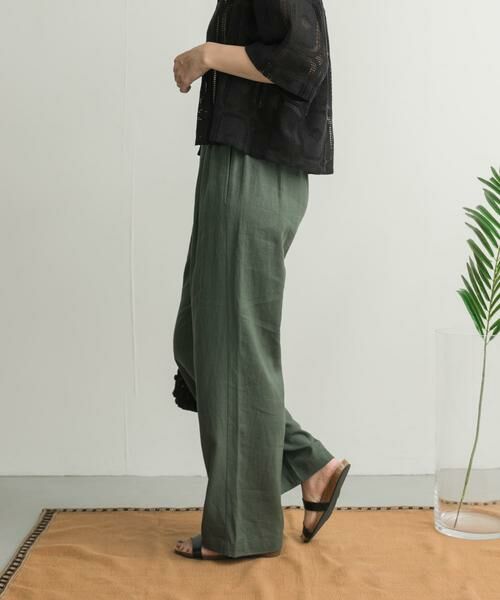 URBAN RESEARCH DOORS / アーバンリサーチ ドアーズ その他パンツ | リネンレーヨンイージーパンツ | 詳細3