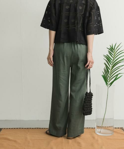 URBAN RESEARCH DOORS / アーバンリサーチ ドアーズ その他パンツ | リネンレーヨンイージーパンツ | 詳細4