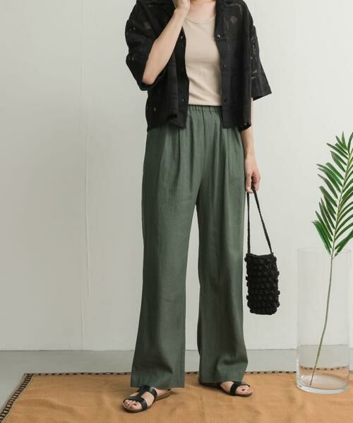URBAN RESEARCH DOORS / アーバンリサーチ ドアーズ その他パンツ | リネンレーヨンイージーパンツ | 詳細6