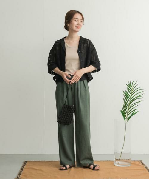 URBAN RESEARCH DOORS / アーバンリサーチ ドアーズ その他パンツ | リネンレーヨンイージーパンツ | 詳細7