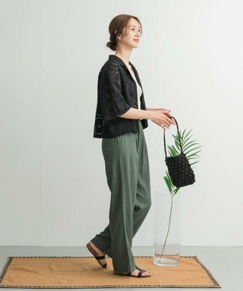 URBAN RESEARCH DOORS / アーバンリサーチ ドアーズ その他パンツ | リネンレーヨンイージーパンツ | 詳細8