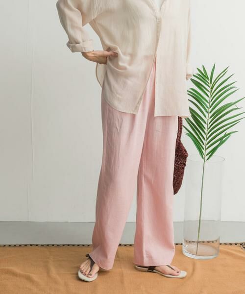 URBAN RESEARCH DOORS / アーバンリサーチ ドアーズ その他パンツ | リネンレーヨンイージーパンツ | 詳細12