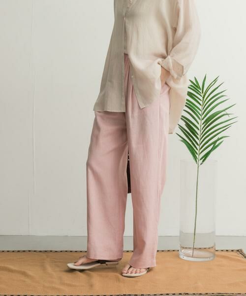 URBAN RESEARCH DOORS / アーバンリサーチ ドアーズ その他パンツ | リネンレーヨンイージーパンツ | 詳細13