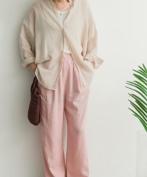URBAN RESEARCH DOORS / アーバンリサーチ ドアーズ その他パンツ | リネンレーヨンイージーパンツ | 詳細14