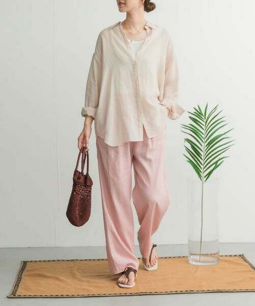 URBAN RESEARCH DOORS / アーバンリサーチ ドアーズ その他パンツ | リネンレーヨンイージーパンツ | 詳細15