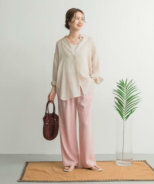 URBAN RESEARCH DOORS / アーバンリサーチ ドアーズ その他パンツ | リネンレーヨンイージーパンツ | 詳細16
