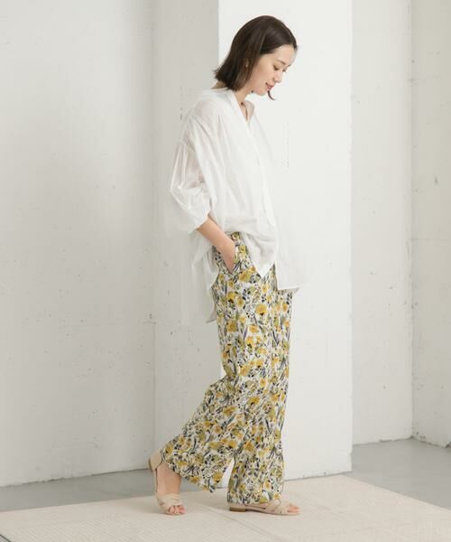 URBAN RESEARCH DOORS / アーバンリサーチ ドアーズ その他パンツ | 『イージーケア/接触冷感』フラワープリントイージーパンツ | 詳細1