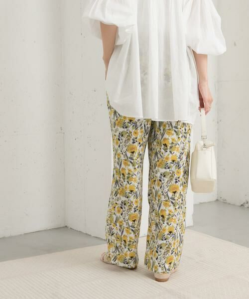 URBAN RESEARCH DOORS / アーバンリサーチ ドアーズ その他パンツ | 『イージーケア/接触冷感』フラワープリントイージーパンツ | 詳細13