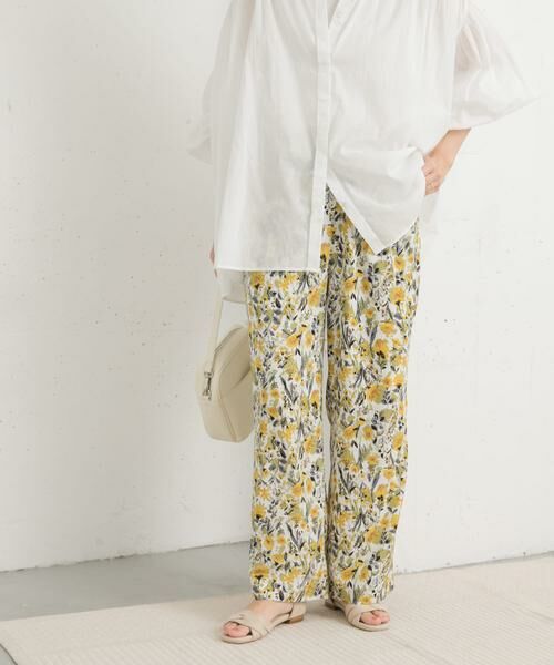 URBAN RESEARCH DOORS / アーバンリサーチ ドアーズ その他パンツ | 『イージーケア/接触冷感』フラワープリントイージーパンツ | 詳細14