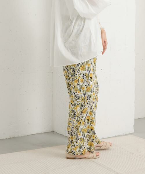 URBAN RESEARCH DOORS / アーバンリサーチ ドアーズ その他パンツ | 『イージーケア/接触冷感』フラワープリントイージーパンツ | 詳細15
