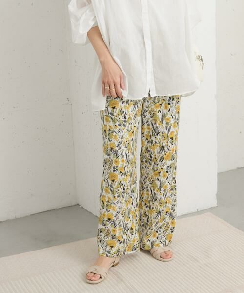 URBAN RESEARCH DOORS / アーバンリサーチ ドアーズ その他パンツ | 『イージーケア/接触冷感』フラワープリントイージーパンツ | 詳細16