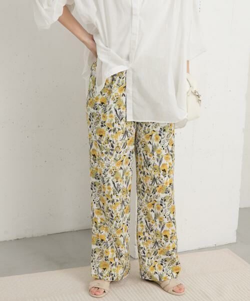 URBAN RESEARCH DOORS / アーバンリサーチ ドアーズ その他パンツ | 『イージーケア/接触冷感』フラワープリントイージーパンツ | 詳細17