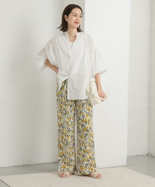 URBAN RESEARCH DOORS / アーバンリサーチ ドアーズ その他パンツ | 『イージーケア/接触冷感』フラワープリントイージーパンツ | 詳細19