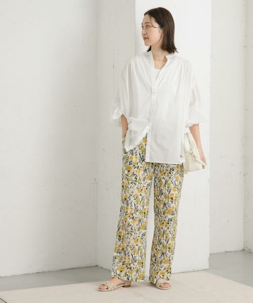 URBAN RESEARCH DOORS / アーバンリサーチ ドアーズ その他パンツ | 『イージーケア/接触冷感』フラワープリントイージーパンツ | 詳細20