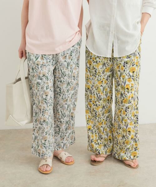 URBAN RESEARCH DOORS / アーバンリサーチ ドアーズ その他パンツ | 『イージーケア/接触冷感』フラワープリントイージーパンツ | 詳細21