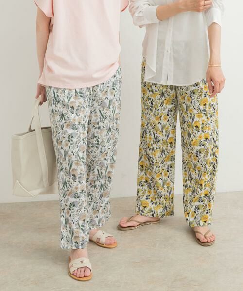 URBAN RESEARCH DOORS / アーバンリサーチ ドアーズ その他パンツ | 『イージーケア/接触冷感』フラワープリントイージーパンツ | 詳細22