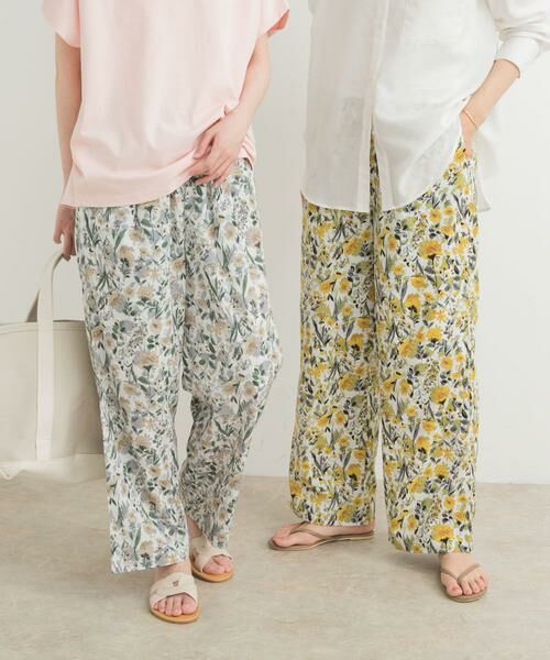 URBAN RESEARCH DOORS / アーバンリサーチ ドアーズ その他パンツ | 『イージーケア/接触冷感』フラワープリントイージーパンツ | 詳細23