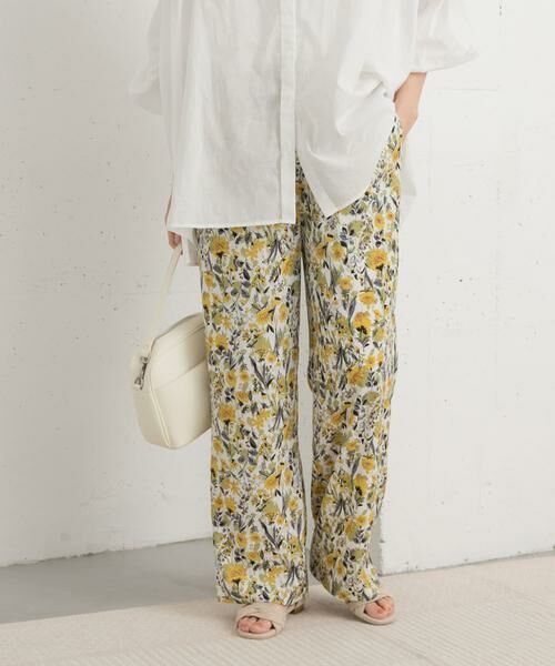 URBAN RESEARCH DOORS / アーバンリサーチ ドアーズ その他パンツ | 『イージーケア/接触冷感』フラワープリントイージーパンツ | 詳細9