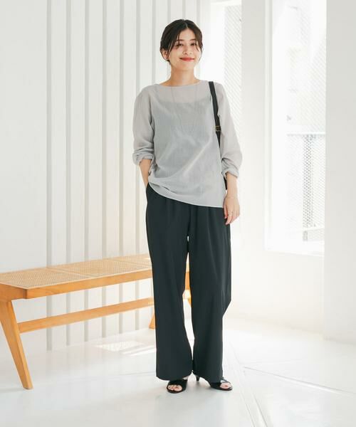 URBAN RESEARCH DOORS / アーバンリサーチ ドアーズ その他パンツ | 『仁村紗和さん着用』『UR TECH』サマシェアストレートイージーパンツ | 詳細28