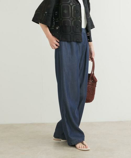 URBAN RESEARCH DOORS / アーバンリサーチ ドアーズ デニムパンツ | リヨセルデニムイージーパンツ | 詳細4