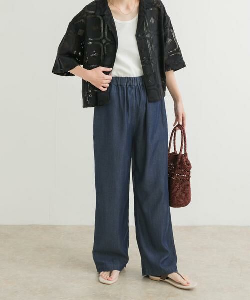 URBAN RESEARCH DOORS / アーバンリサーチ ドアーズ デニムパンツ | リヨセルデニムイージーパンツ | 詳細6