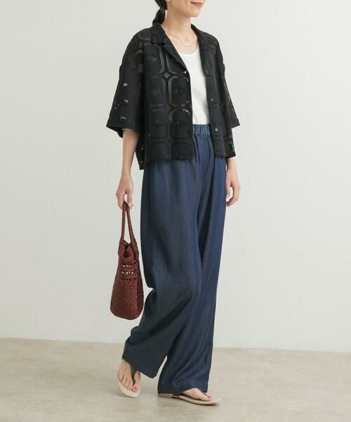 URBAN RESEARCH DOORS / アーバンリサーチ ドアーズ デニムパンツ | リヨセルデニムイージーパンツ | 詳細7