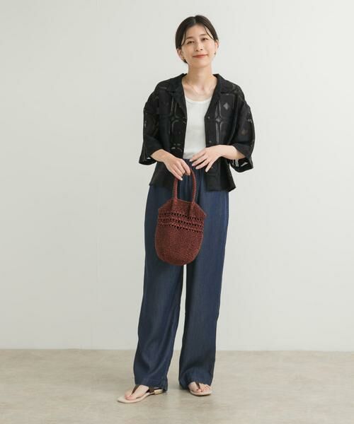 URBAN RESEARCH DOORS / アーバンリサーチ ドアーズ デニムパンツ | リヨセルデニムイージーパンツ | 詳細9