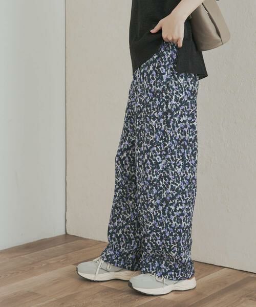 URBAN RESEARCH DOORS / アーバンリサーチ ドアーズ その他パンツ | 『接触冷感/吸水速乾/イージーケア』フラワープリントドライタッチリラックスパンツ | 詳細1