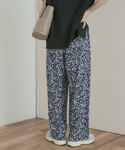 URBAN RESEARCH DOORS / アーバンリサーチ ドアーズ その他パンツ | 『接触冷感/吸水速乾/イージーケア』フラワープリントドライタッチリラックスパンツ | 詳細3