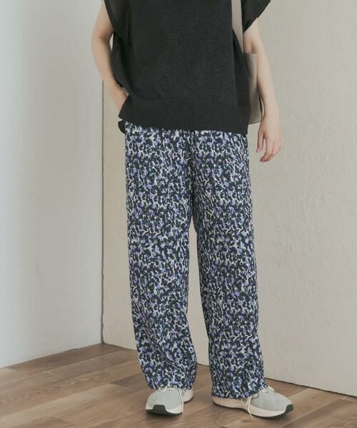 URBAN RESEARCH DOORS / アーバンリサーチ ドアーズ その他パンツ | 『接触冷感/吸水速乾/イージーケア』フラワープリントドライタッチリラックスパンツ | 詳細5