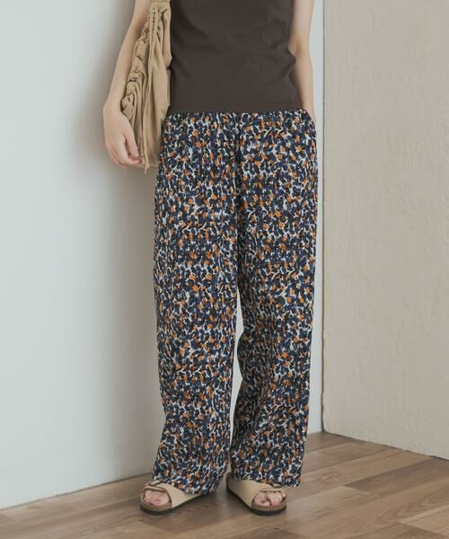 URBAN RESEARCH DOORS / アーバンリサーチ ドアーズ その他パンツ | 『接触冷感/吸水速乾/イージーケア』フラワープリントドライタッチリラックスパンツ | 詳細12