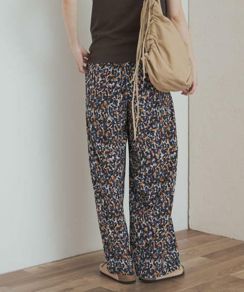 URBAN RESEARCH DOORS / アーバンリサーチ ドアーズ その他パンツ | 『接触冷感/吸水速乾/イージーケア』フラワープリントドライタッチリラックスパンツ | 詳細13