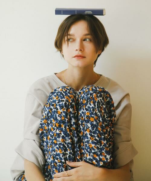 URBAN RESEARCH DOORS / アーバンリサーチ ドアーズ その他パンツ | 『接触冷感/吸水速乾/イージーケア』フラワープリントドライタッチリラックスパンツ(ネイビー)