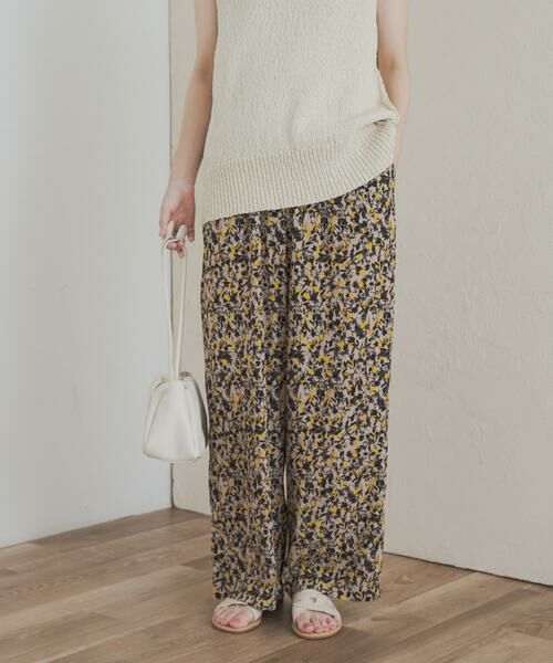 URBAN RESEARCH DOORS / アーバンリサーチ ドアーズ その他パンツ | 『接触冷感/吸水速乾/イージーケア』フラワープリントドライタッチリラックスパンツ | 詳細27