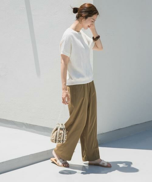 URBAN RESEARCH DOORS / アーバンリサーチ ドアーズ その他パンツ | 『UVカット/接触冷感/吸水速乾』ドライタッチリラックスパンツ | 詳細7