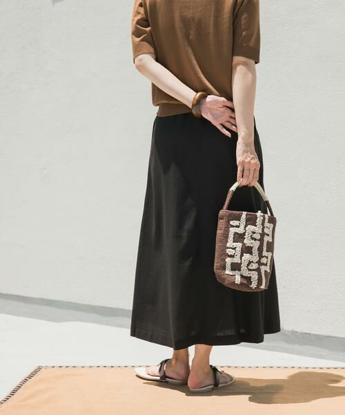 URBAN RESEARCH DOORS / アーバンリサーチ ドアーズ スカート | 麻混レーヨンフレアスカート | 詳細15