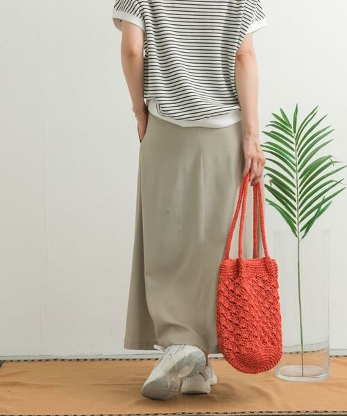 URBAN RESEARCH DOORS / アーバンリサーチ ドアーズ スカート | 麻混レーヨンフレアスカート | 詳細25