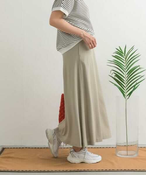 URBAN RESEARCH DOORS / アーバンリサーチ ドアーズ スカート | 麻混レーヨンフレアスカート | 詳細26
