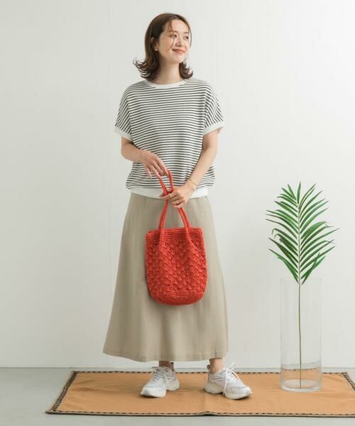 URBAN RESEARCH DOORS / アーバンリサーチ ドアーズ スカート | 麻混レーヨンフレアスカート | 詳細27