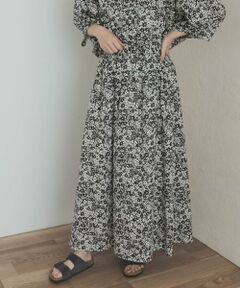 URBAN RESEARCH DOORS / アーバンリサーチ ドアーズ スカート | フラワープリントギャザースカート