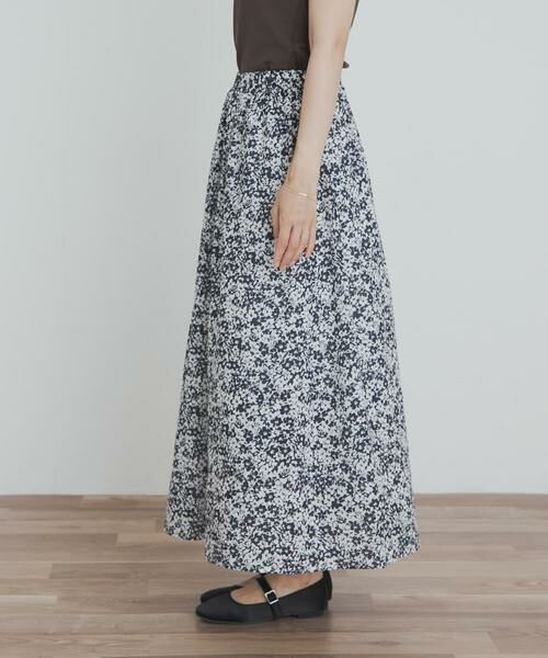 URBAN RESEARCH DOORS / アーバンリサーチ ドアーズ スカート | フラワープリントギャザースカート | 詳細10