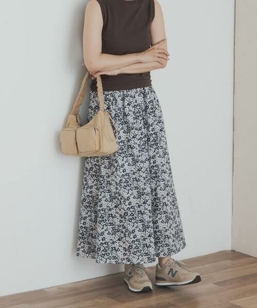 URBAN RESEARCH DOORS / アーバンリサーチ ドアーズ スカート | フラワープリントギャザースカート | 詳細2