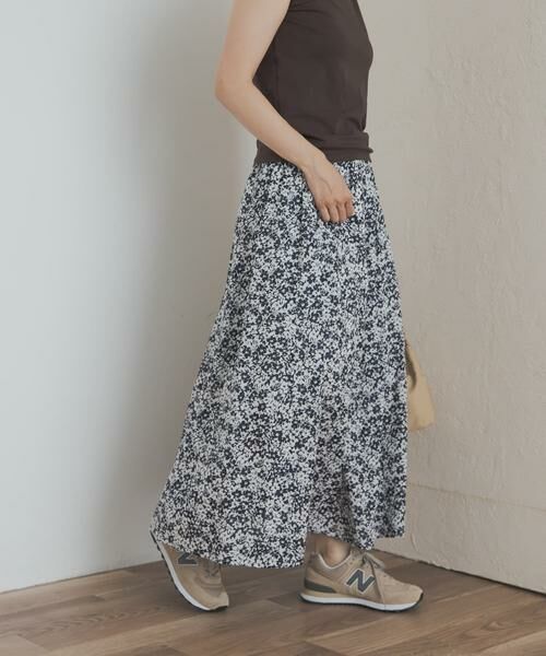 URBAN RESEARCH DOORS / アーバンリサーチ ドアーズ スカート | フラワープリントギャザースカート | 詳細6